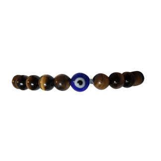 Beaded Brown Tiger's Eye Bracelet